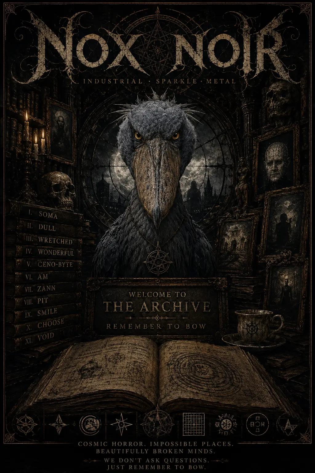 Nox Noir concert playbill